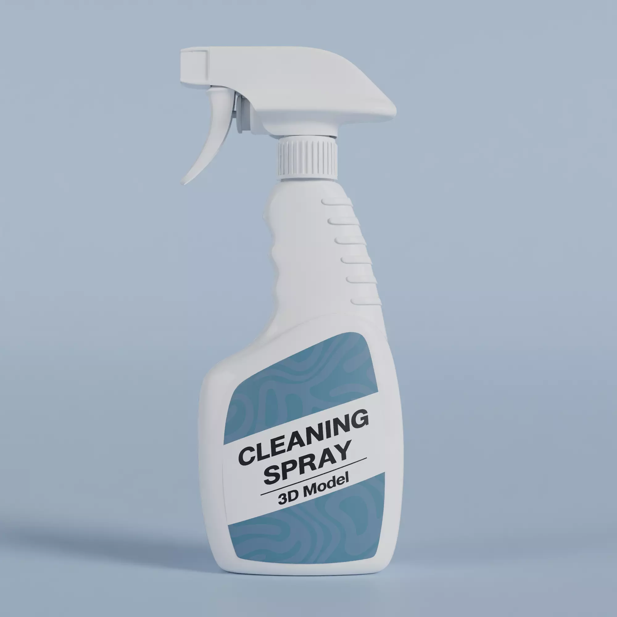 Cleaning Product Spray Bottle ver2 3D model_0