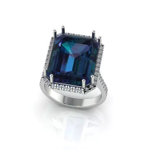 Ring Emerald Model 5611 3D print model_0