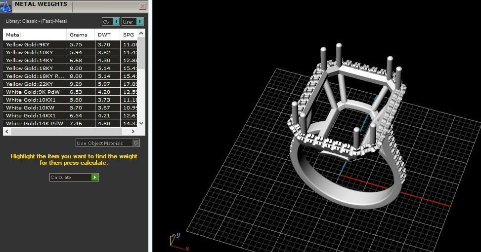 Ring Emerald Model 5611 3D print model_6
