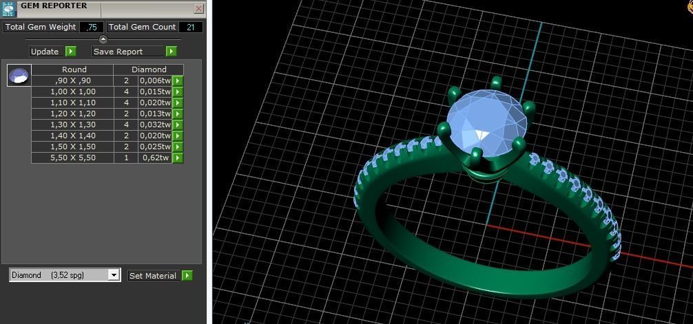 Solitaire ring Model 5603 3D print model_7