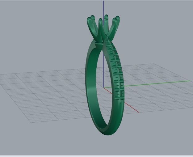 Solitaire ring Model 5603 3D print model_3