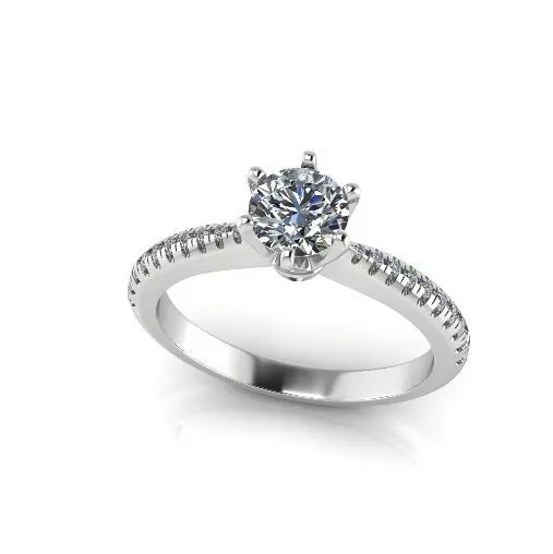 Solitaire ring Model 5603 3D print model_0