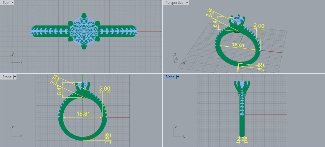 Solitaire ring Model 5603 3D print model_5