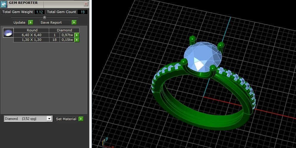 Solitaire ring Model 5601 3D print model_7