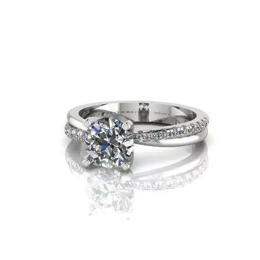 Solitaire ring Model 5601 3D print model_0