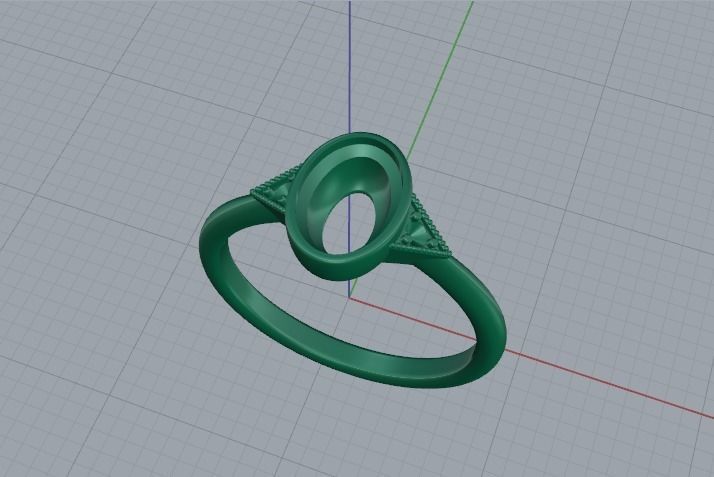 Ring oval Model 5640 3D print model_2