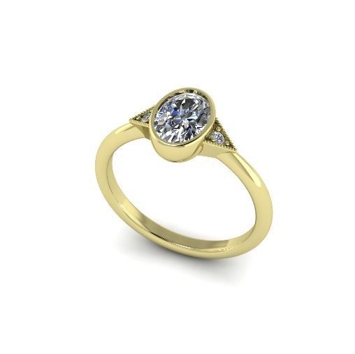 Ring oval Model 5640 3D print model_1