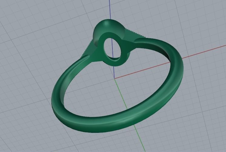 Ring oval Model 5640 3D print model_4