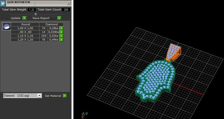 Hamsa pendant Model 5639 3D print model_7