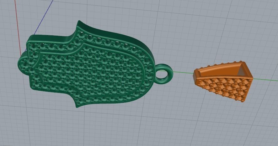 Hamsa pendant Model 5639 3D print model_4