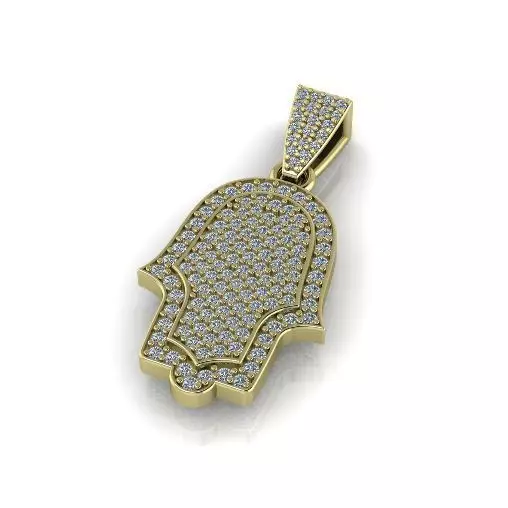 Hamsa pendant Model 5639 3D print model_0