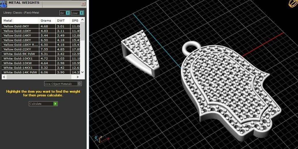 Hamsa pendant Model 5639 3D print model_6