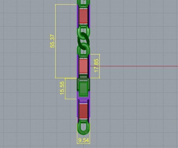 Bracelet Model 5632 3D print model_5