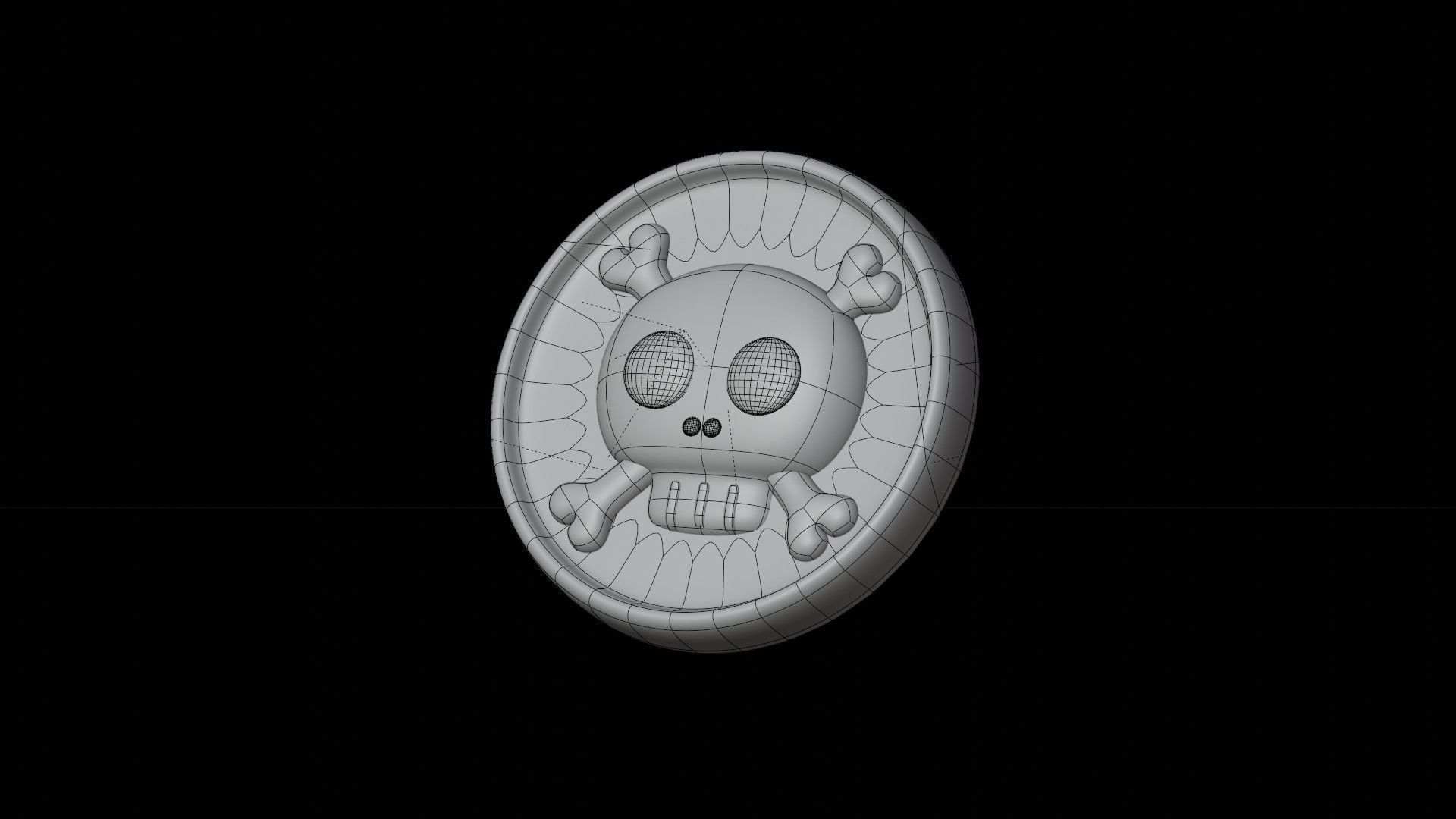 Medal Coin Game 3D Illustration 3D model_1