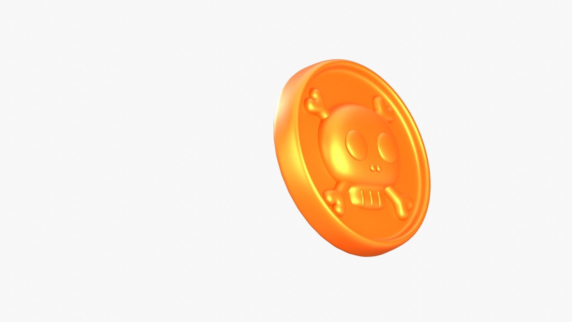 Medal Coin Game 3D Illustration 3D model_13