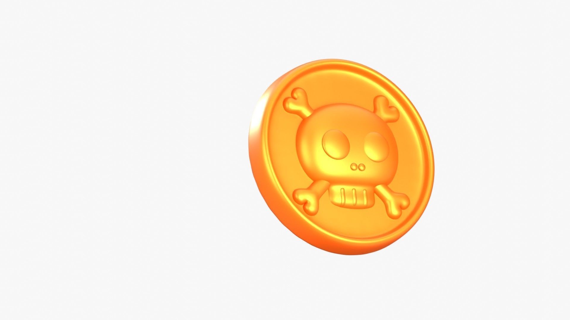 Medal Coin Game 3D Illustration 3D model_16