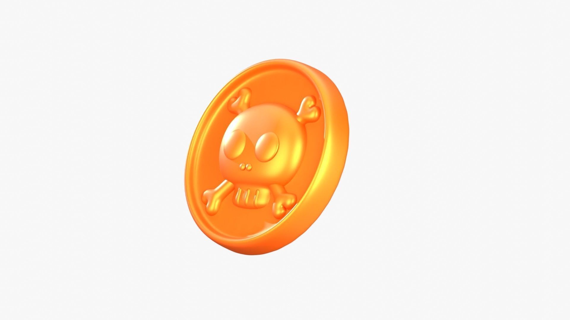 Medal Coin Game 3D Illustration 3D model_2