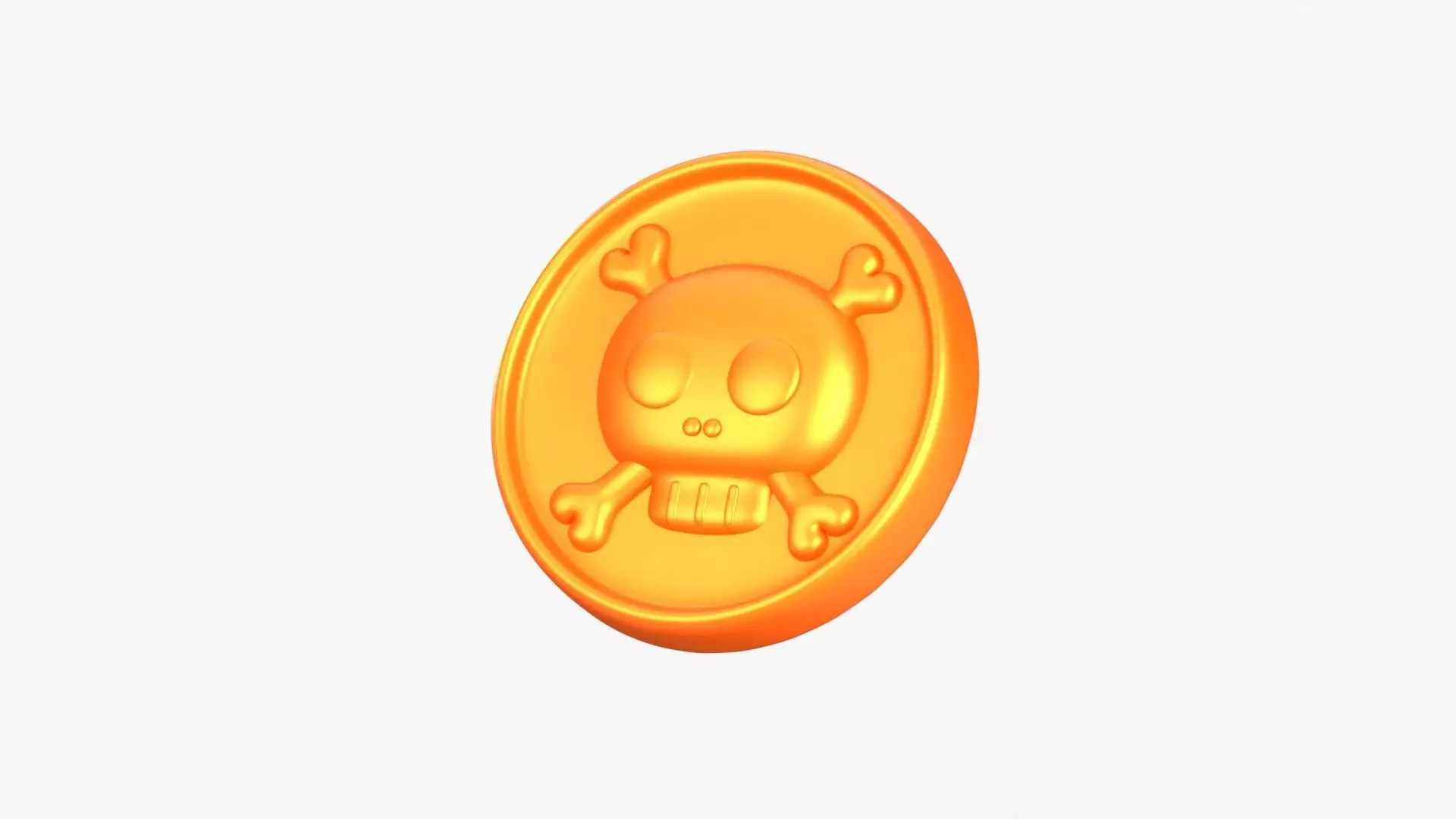 Medal Coin Game 3D Illustration 3D model_0