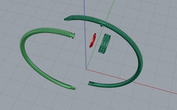 Bracelet size 18 Model 5622 3D print model_2