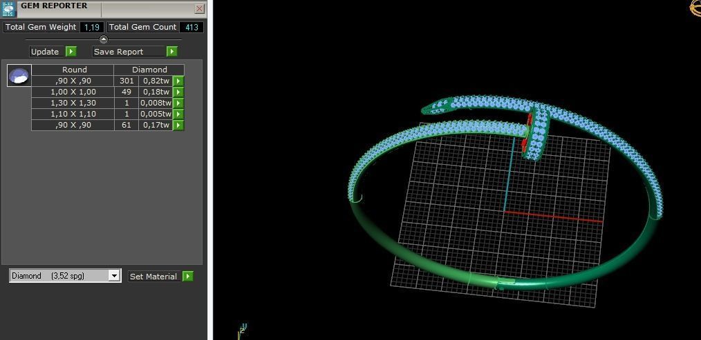 Bracelet size 18 Model 5622 3D print model_7