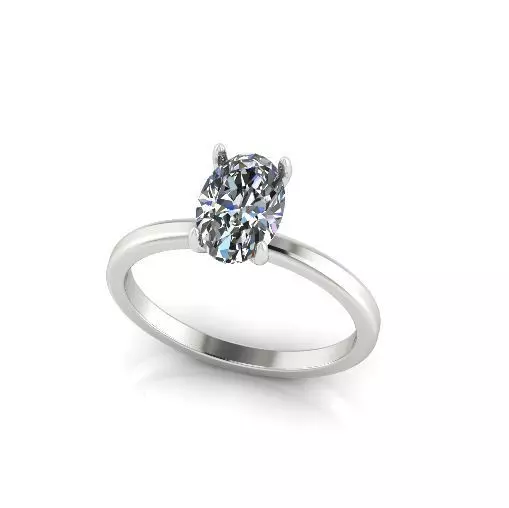 Solitaire ring Model 5619 3D print model_0