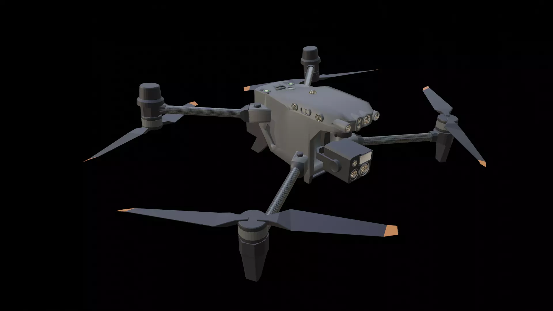 3D M30 Drone Model with Camera 3D print model_0