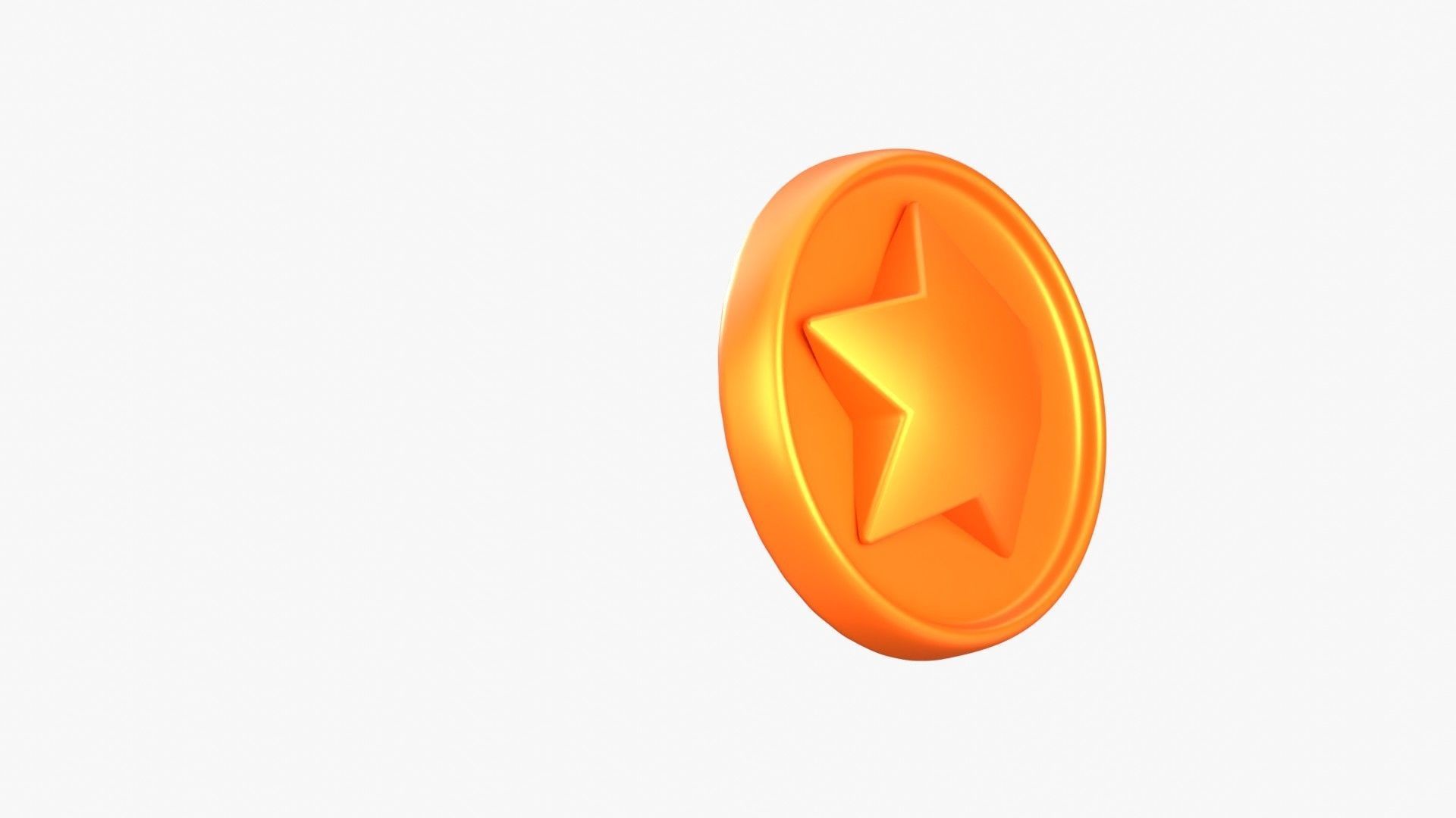 Medal Coin Game 3D Illustration 3D model_16