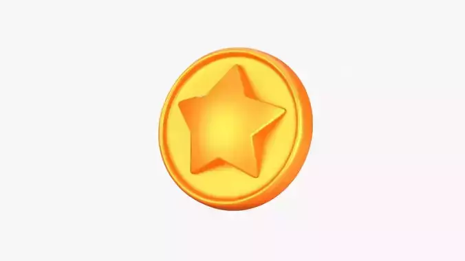 Medal Coin Game 3D Illustration