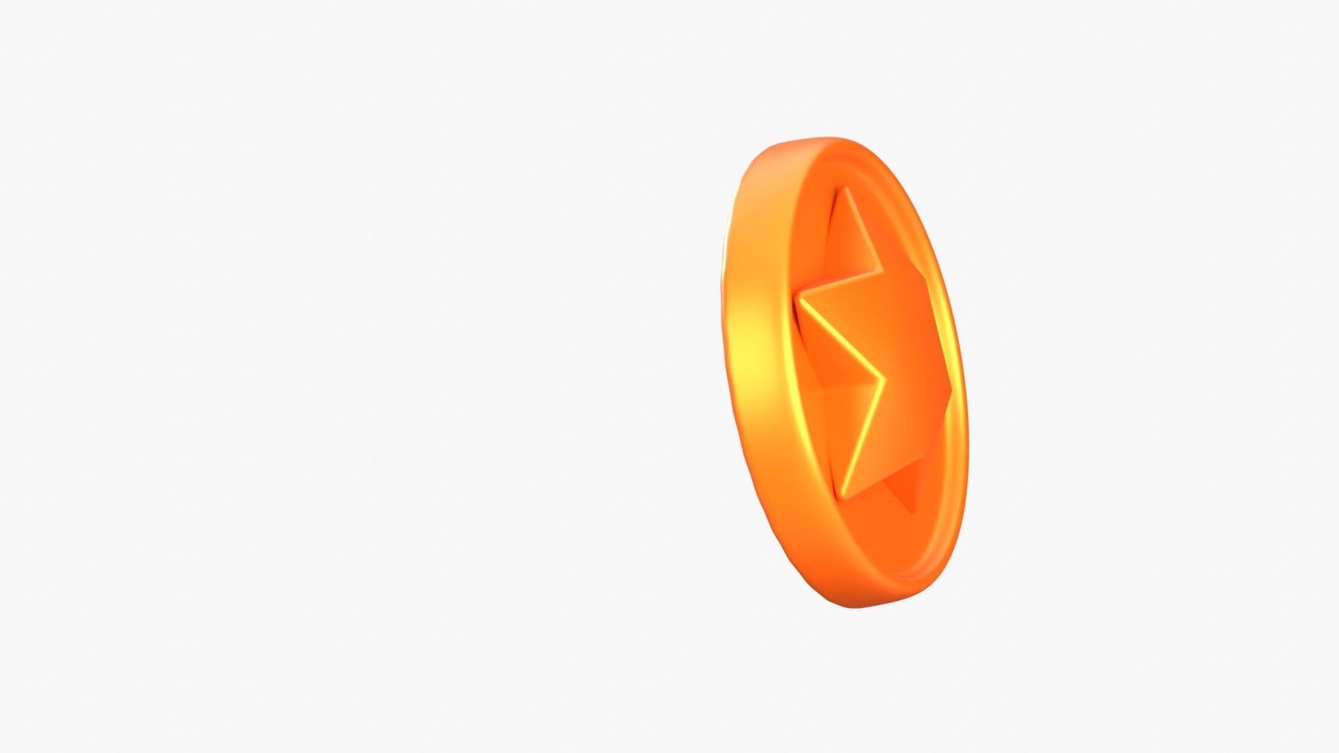 Medal Coin Game 3D Illustration 3D model_15