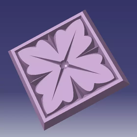 Victorian Rosette 3D print model_0