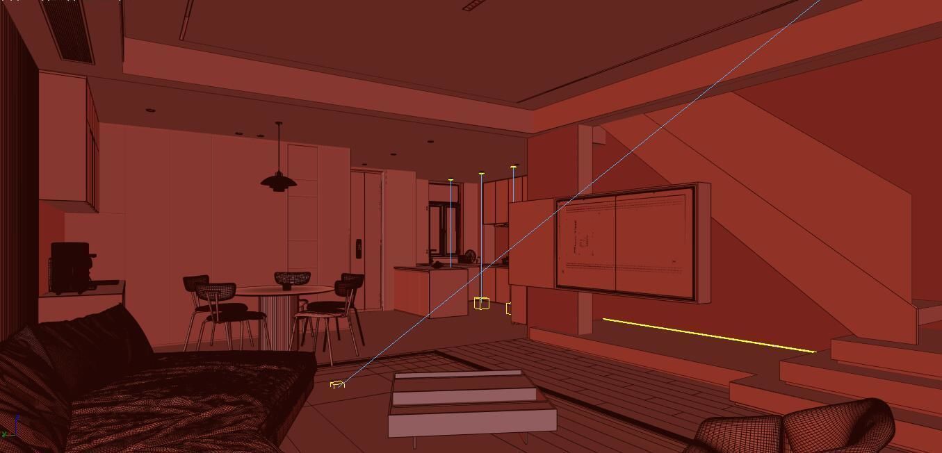 Minimalist Apartment Interior Design 3D model_8