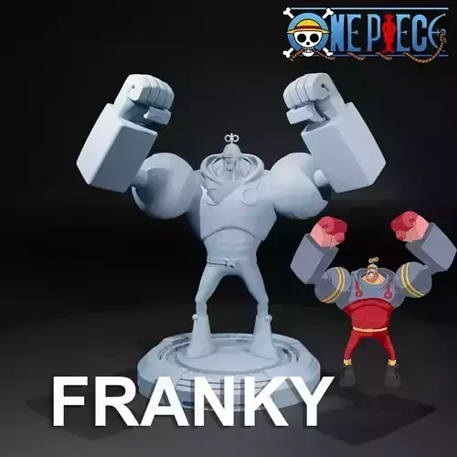 FRANKY EGGHEAD - ONE PIECE - SPLITPART 3D print model