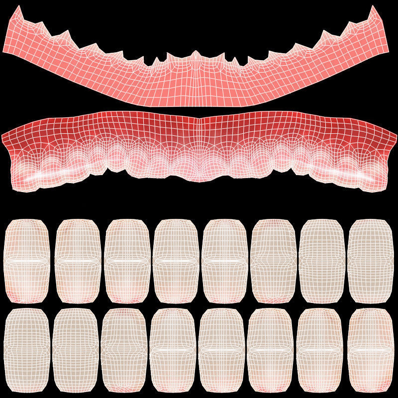Female Base Rig Low-poly 3D model_24
