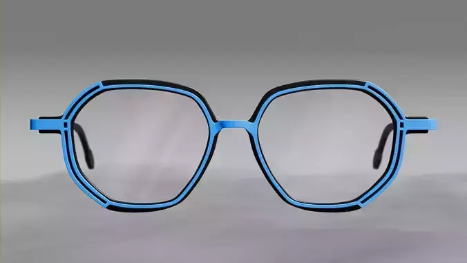 Glasses Octagonal Double Frame