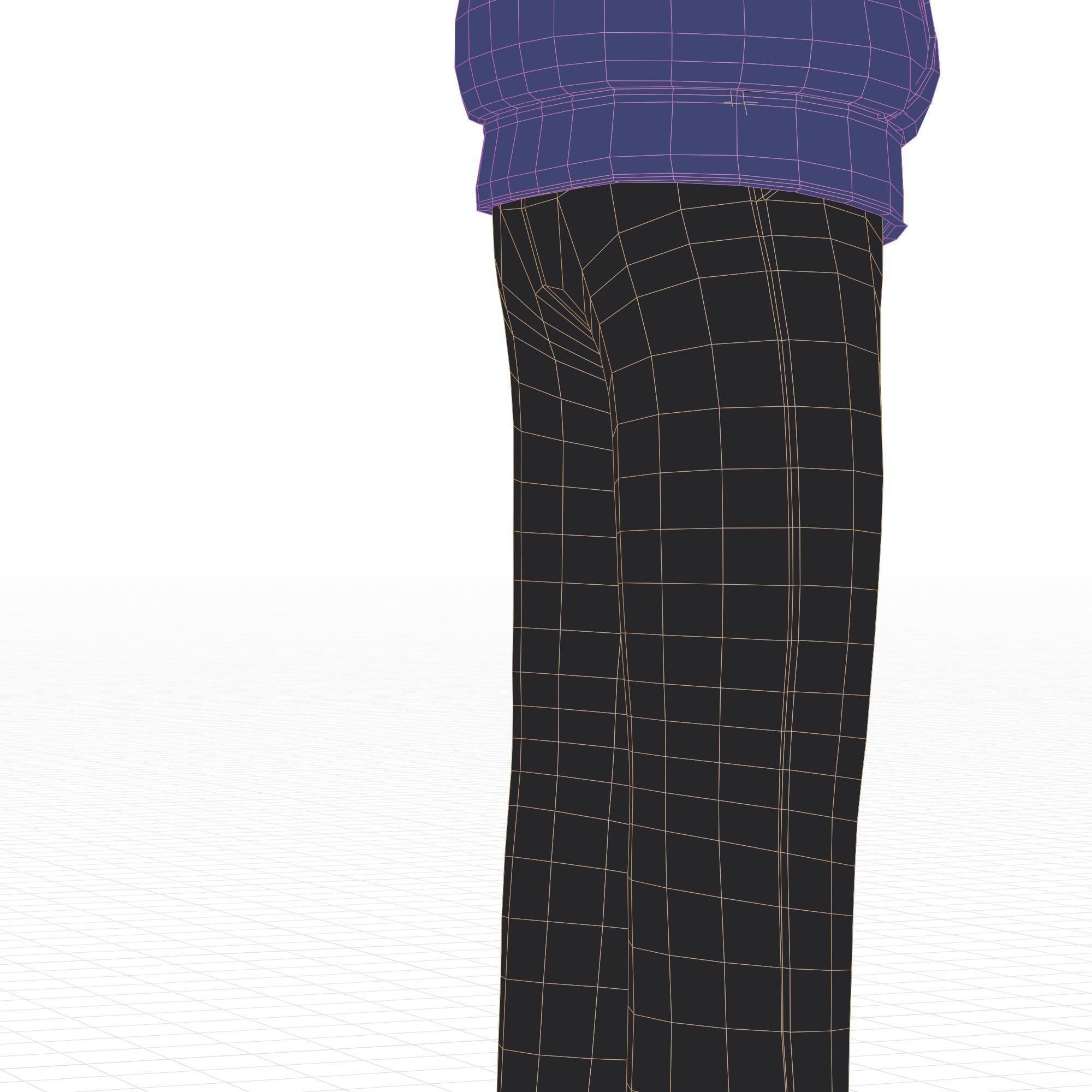 Cartoon Man Rigged Low-poly 3D model_24