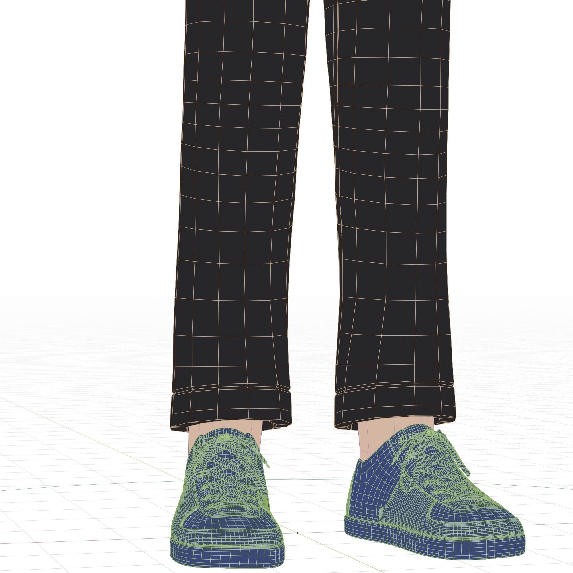 Cartoon Man Rigged Low-poly 3D model_26