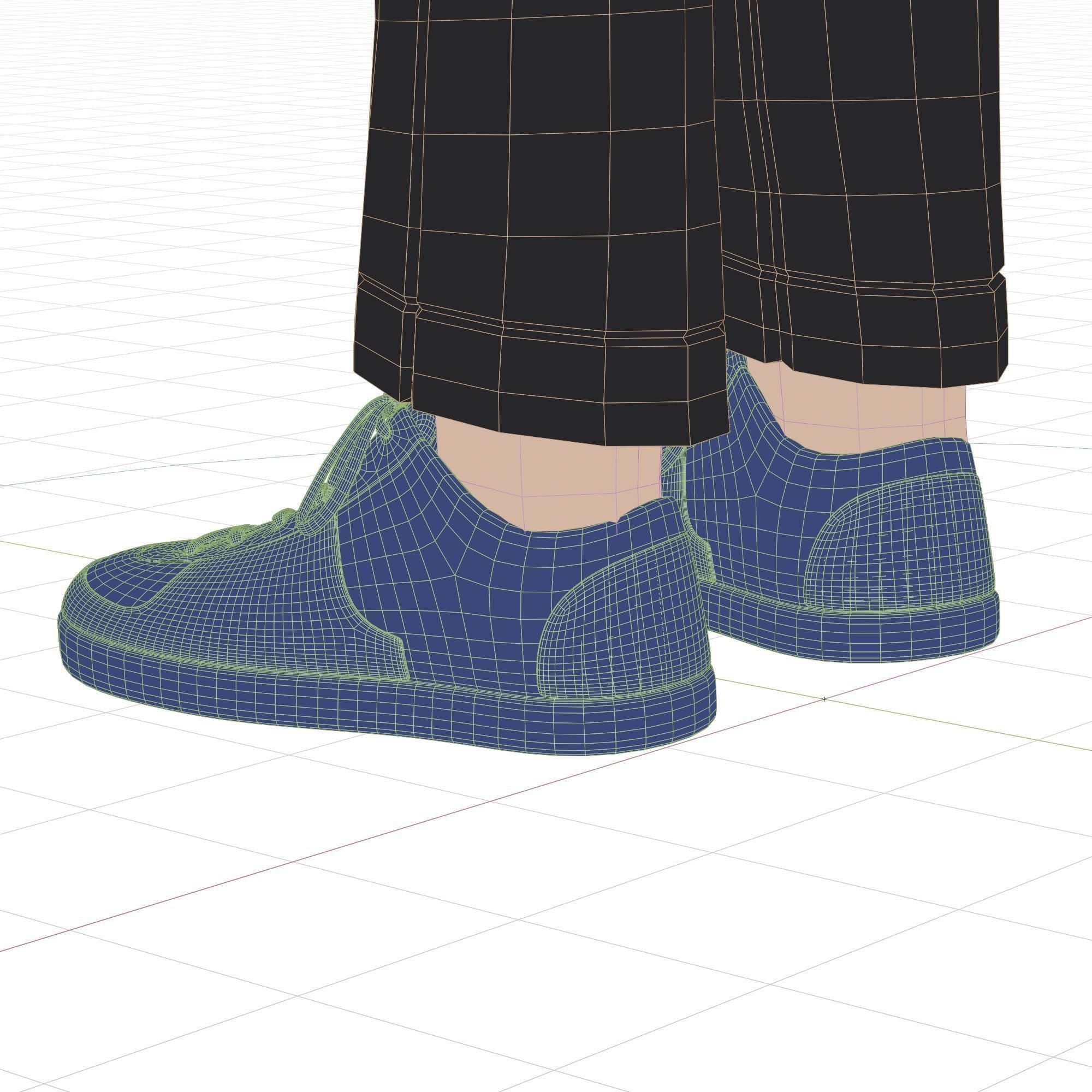 Cartoon Man Rigged Low-poly 3D model_29