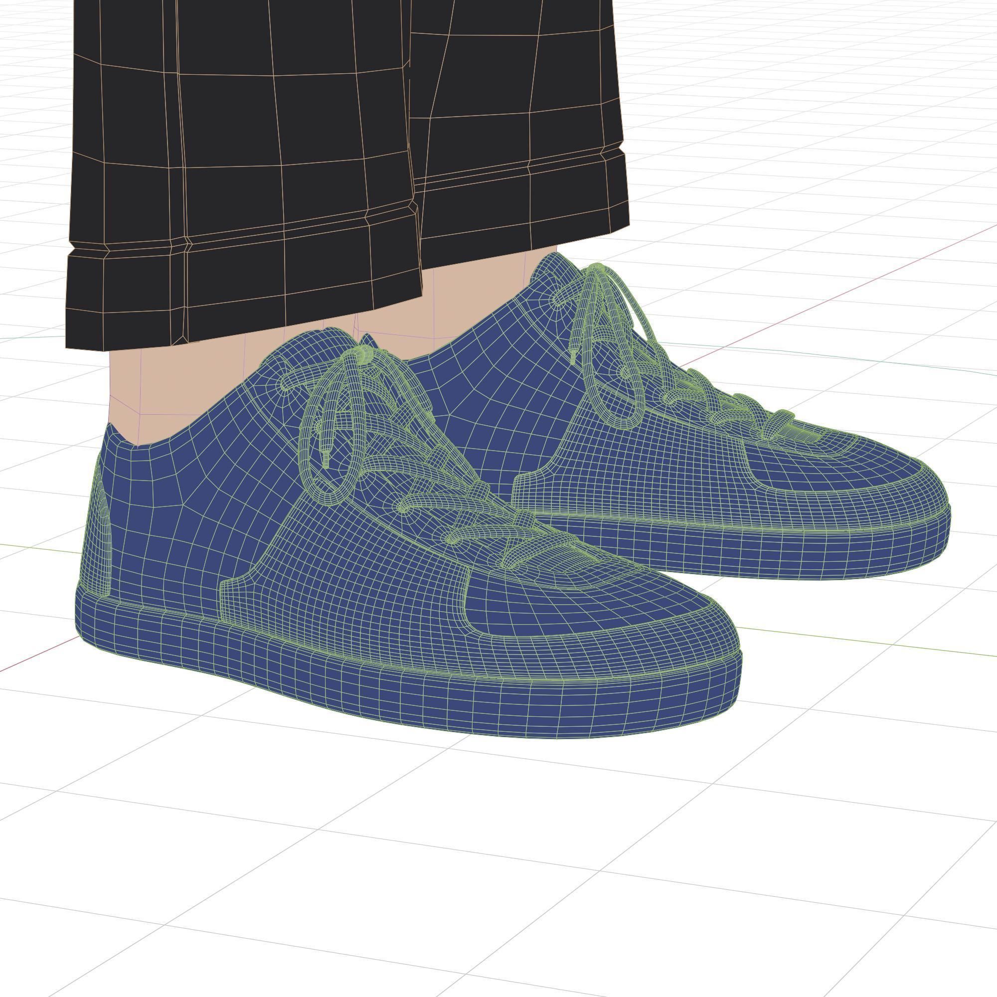 Cartoon Man Rigged Low-poly 3D model_28