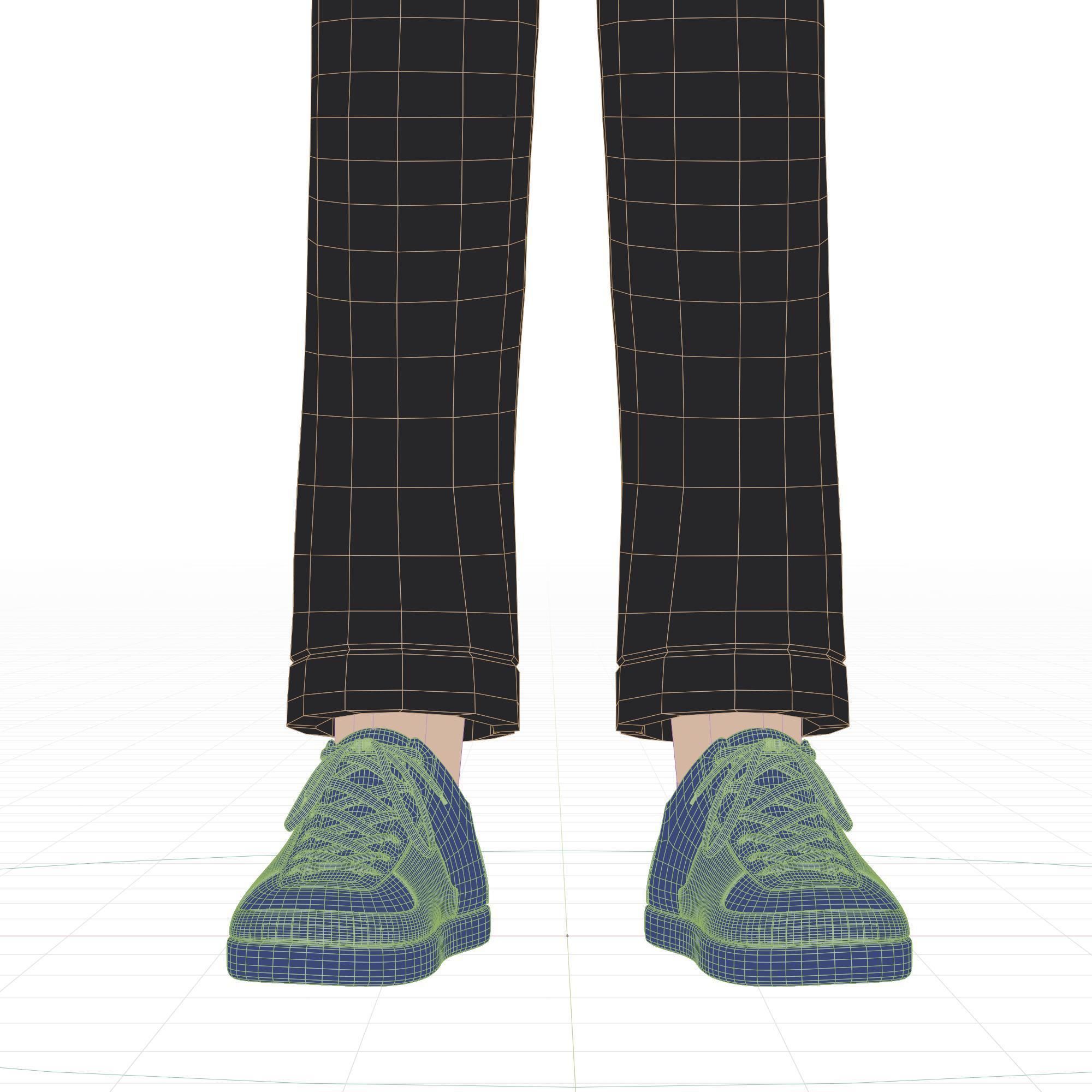 Cartoon Man Rigged Low-poly 3D model_27