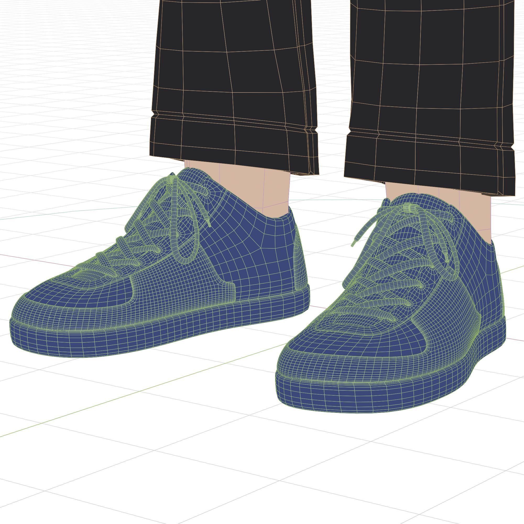 Cartoon Man Rigged Low-poly 3D model_30