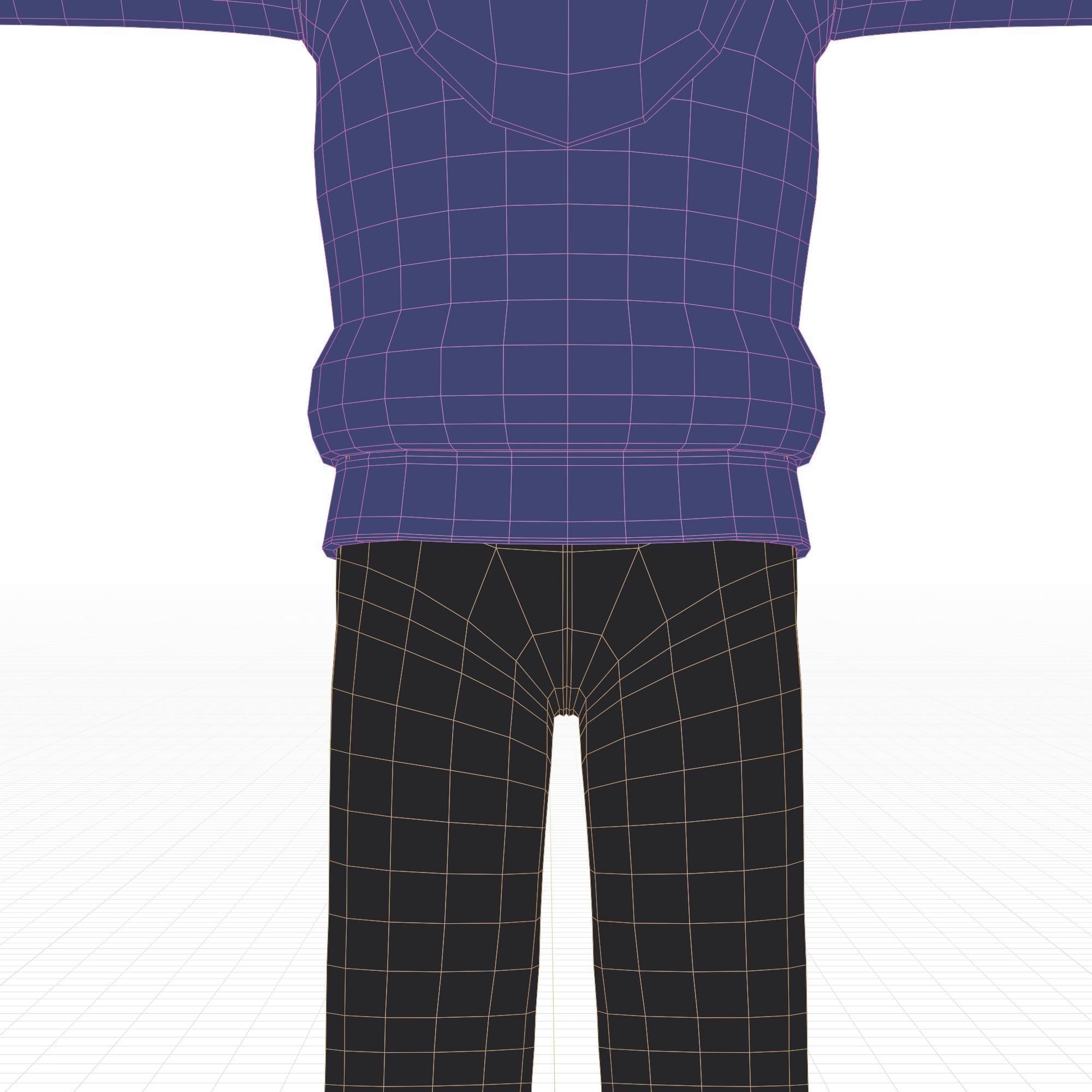 Cartoon Man Rigged Low-poly 3D model_23