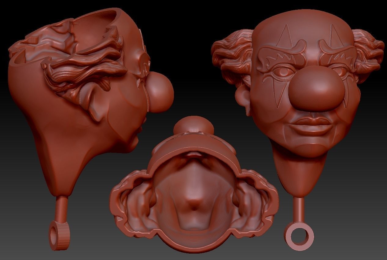 Articulated Clown Figure 3D Print Model 8cm 16cm 24cm 3D print model_10