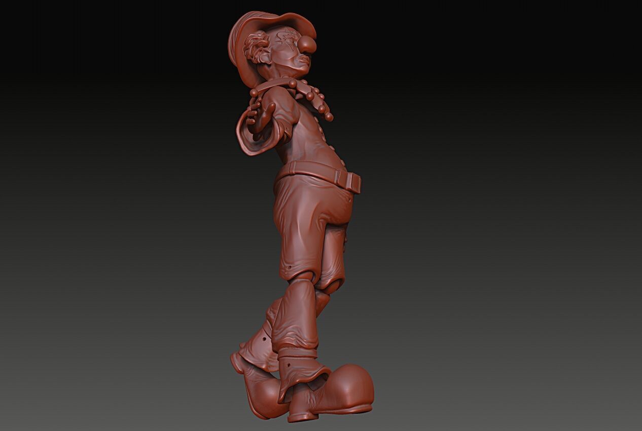 Articulated Clown Figure 3D Print Model 8cm 16cm 24cm 3D print model_7