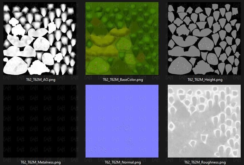 Trees Cartoon V62 Low-poly 3D model_46