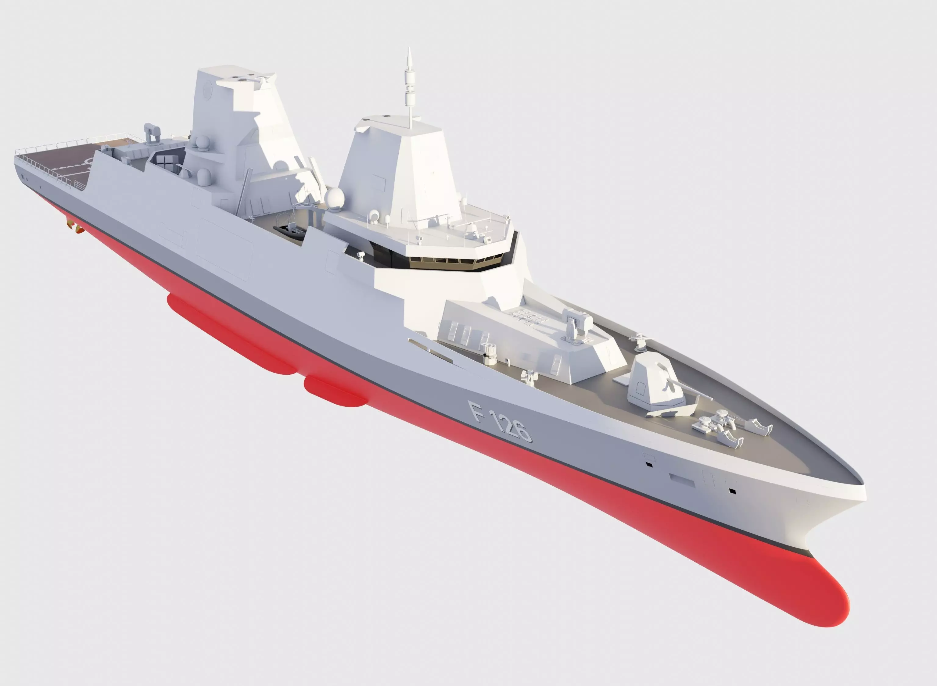 frigate F126 3D model_0