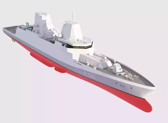 frigate F126 3D model