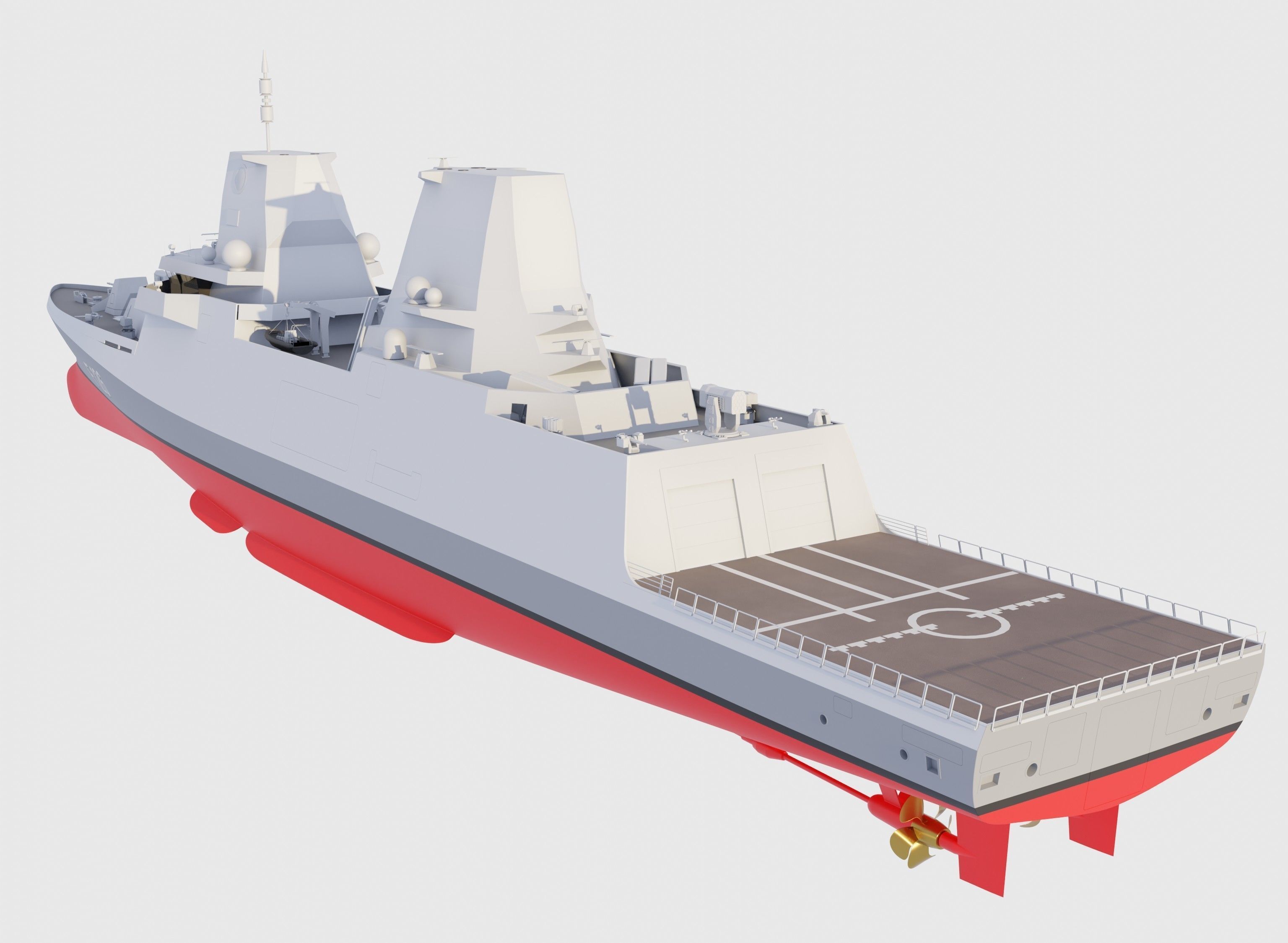 frigate F126 3D model_4
