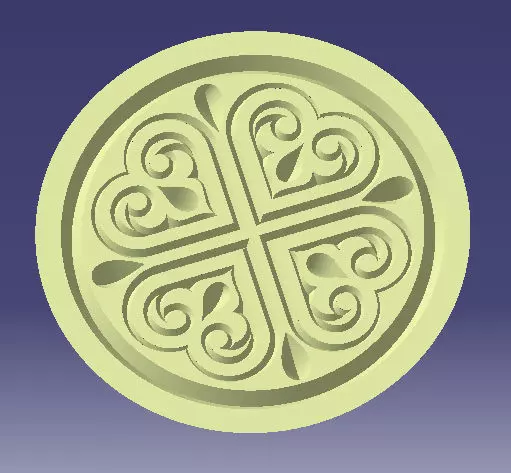 Church rosette 3D print model_0