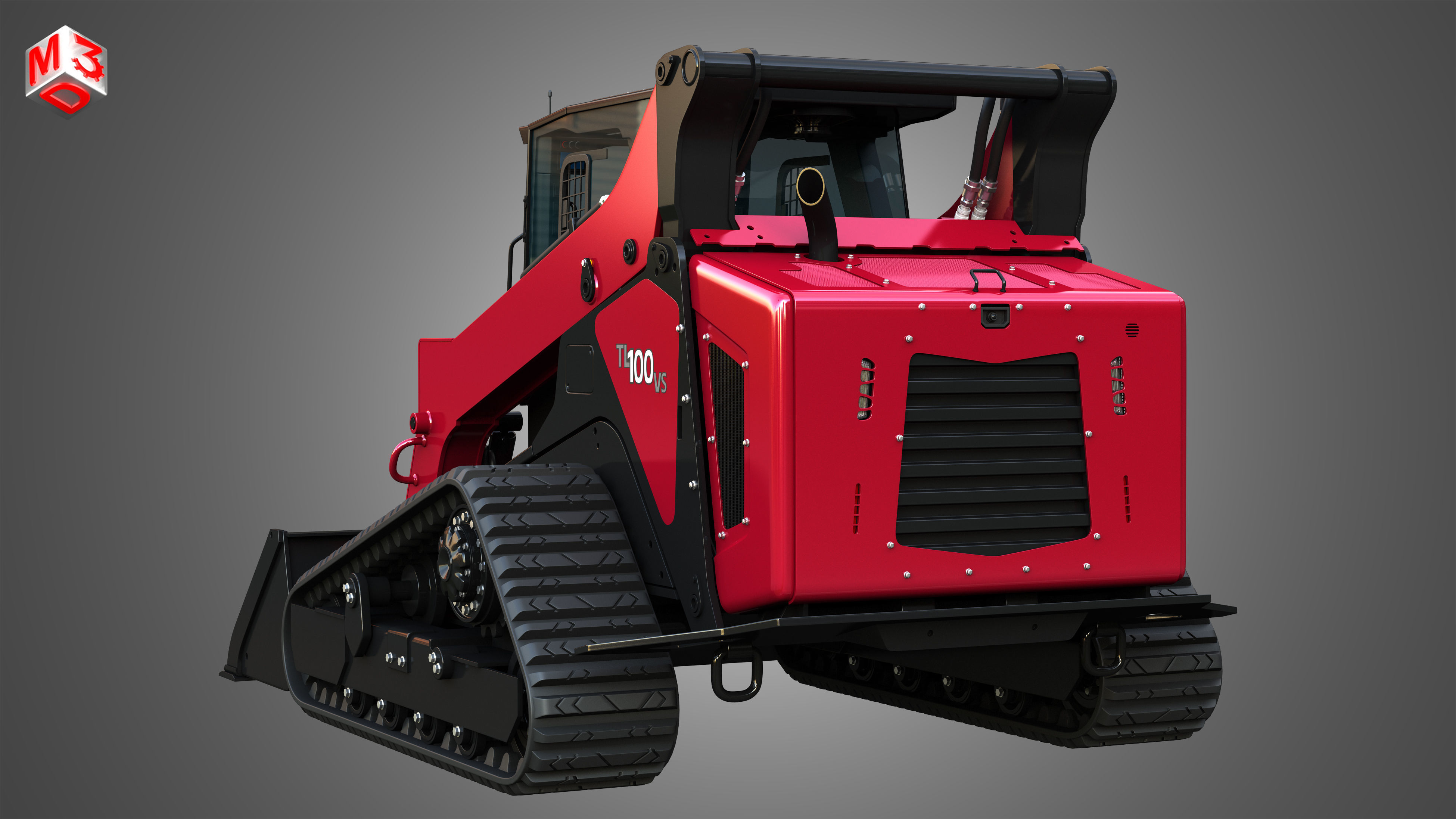 TL100VS Compact Track Loader - Bucket 3D model_13