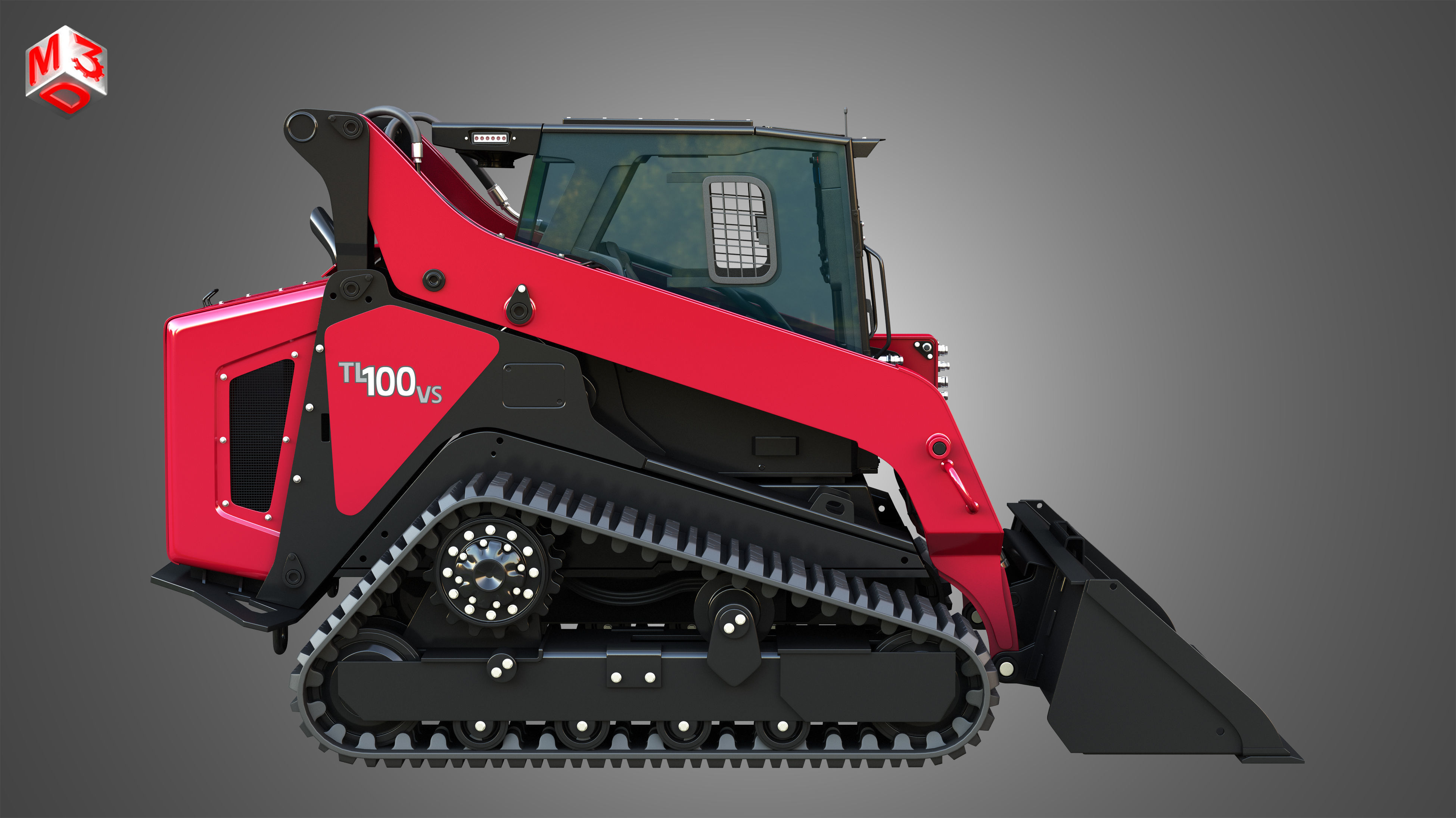 TL100VS Compact Track Loader - Bucket 3D model_5